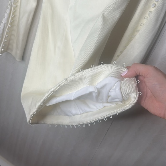 🔥 🆕 MISHA COLLECTION ANALIESE MINI DRESS IVORY SIZE 2 - SHOWSTOPPER DRESS! - Picture 10 of 11